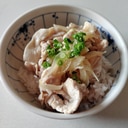 麺つゆでサッパリ!豚しゃぶ丼